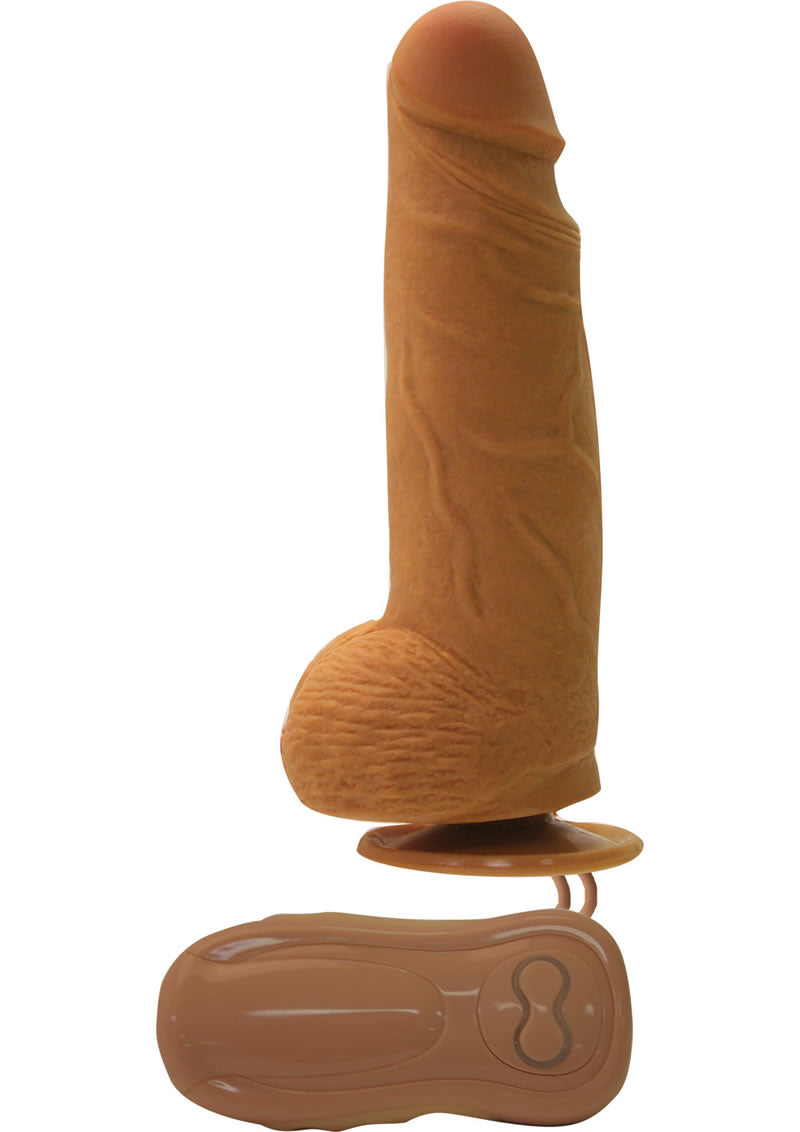 Average Joe Ricardo The Plumber Wired Remote Control Dildo Brown 5.5 Inch