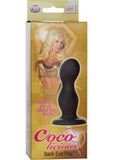 Coco Licious Back End Play Silicone Anal Probe Black 4.25 Inch