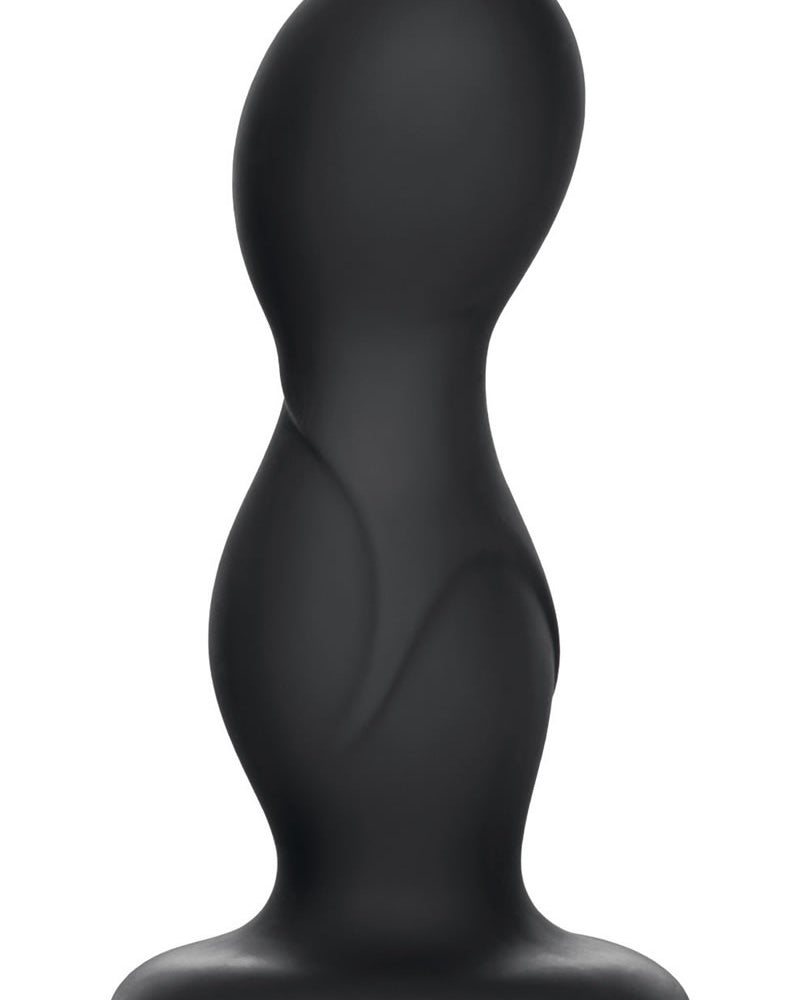 Coco Licious Back End Play Silicone Anal Probe Black 4.25 Inch
