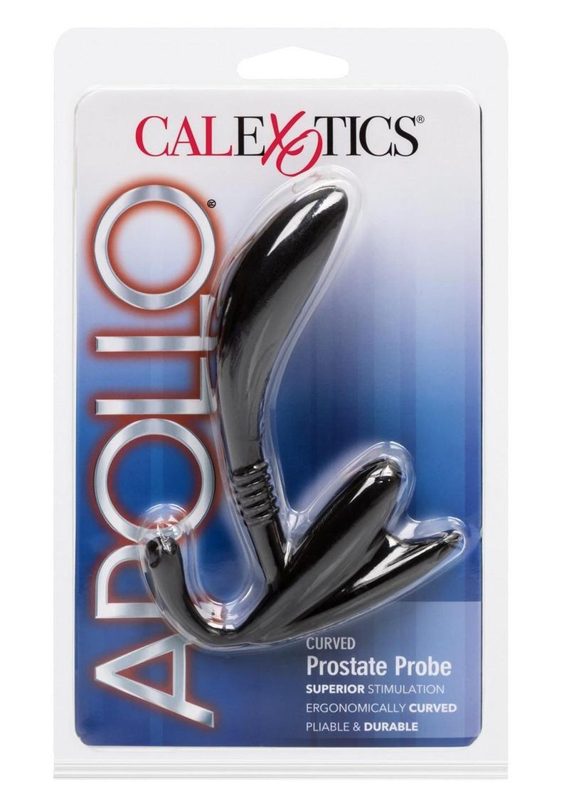 Apollo Curved Prostate Probe Black 4.5 Inch