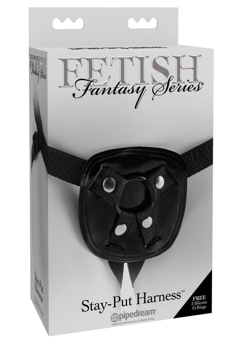 Arnés ajustable Stay Put de Fetish Fantasy, color negro