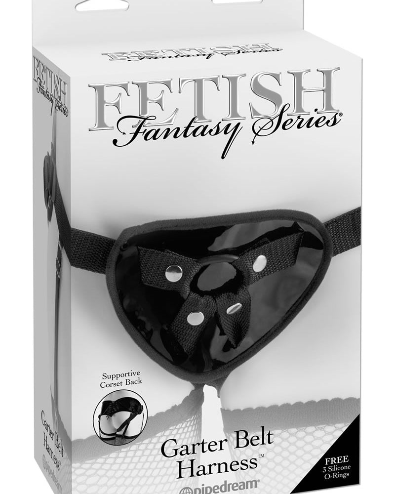 Fetish Fantasy Series Garter Belt Harness Adjustable Black