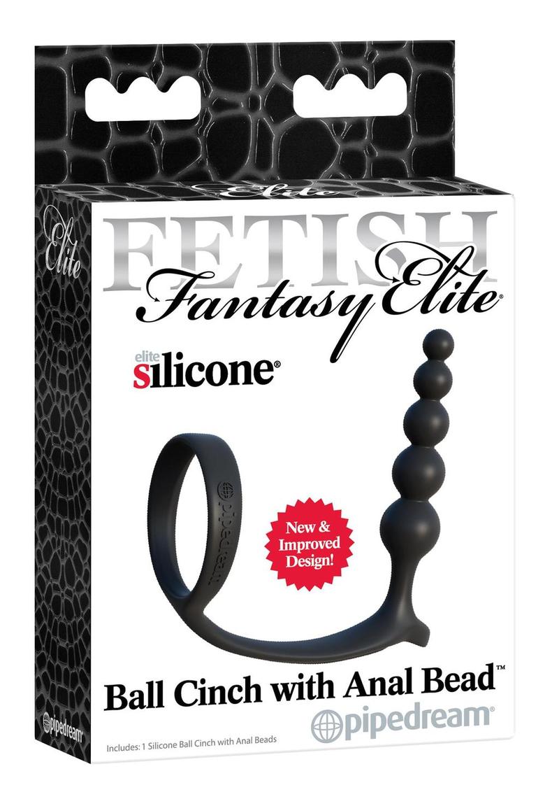 Fetish Fantasy Elite - Cinch anal con bola de silicona, color negro