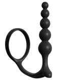 Fetish Fantasy Elite Ball Cinch With Anal Bead Silicone Black