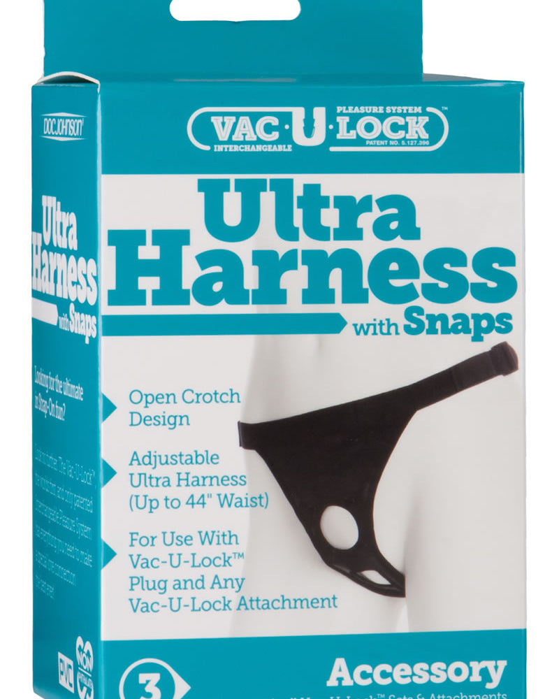 Arnés Vac U Lock Ultra II con broches, color negro