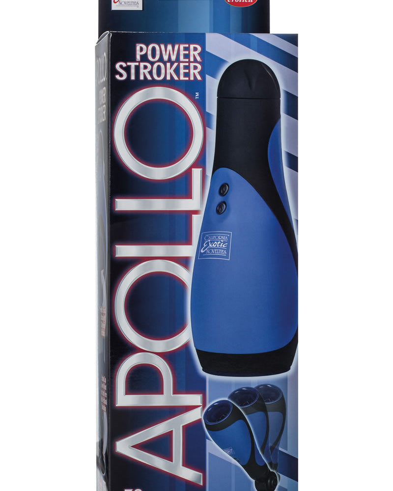 Masturbador Apollo Power Stroker Azul 8.5 Pulgadas