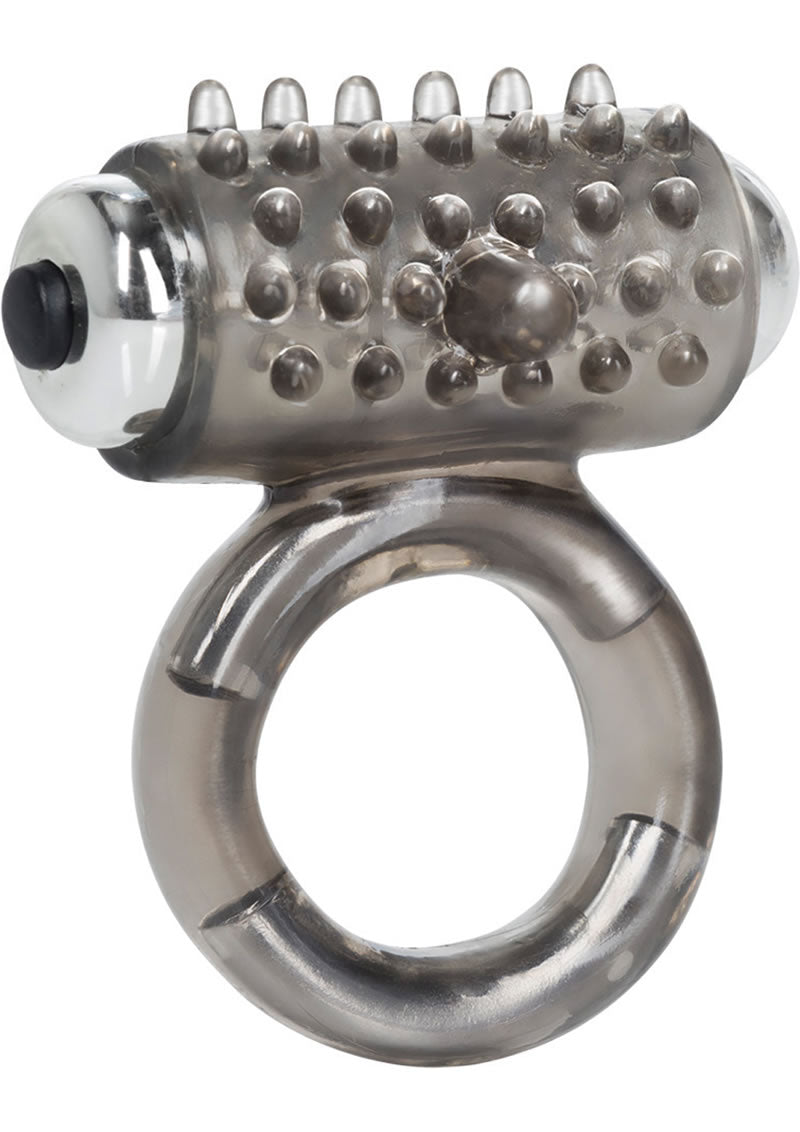 Anillo vibrador para el pene Apollo 7 Fuction Premium Enhancer, color humo, 1,5 pulgadas de diámetro