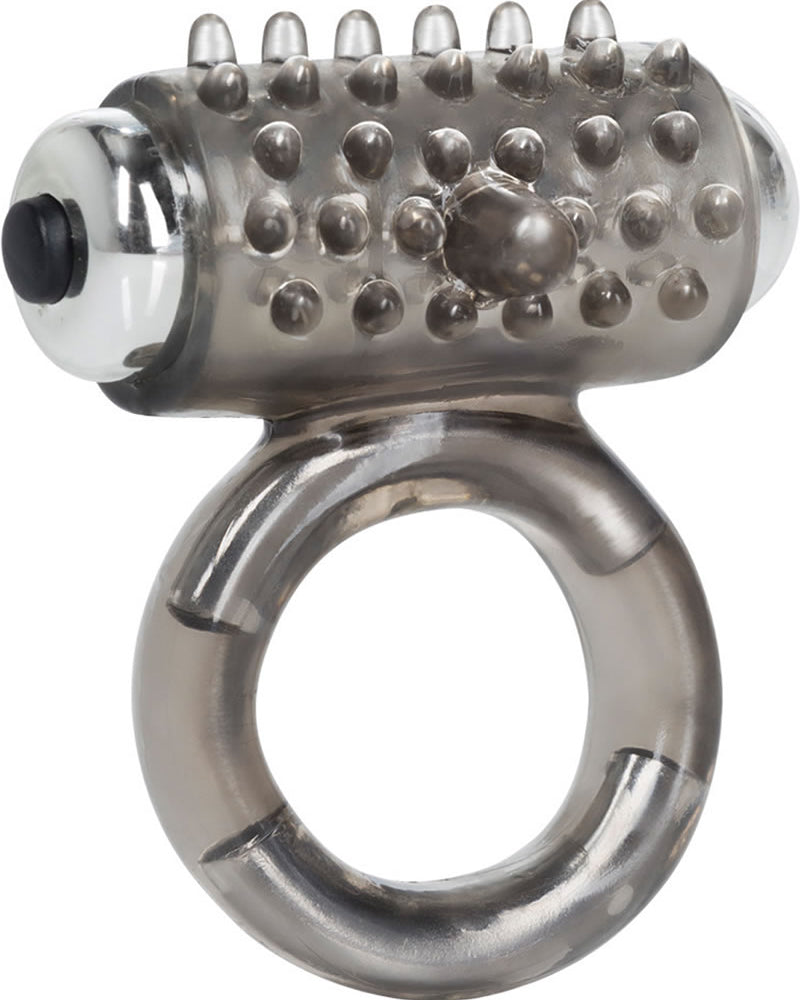 Apollo 7 Fuction Premium Enhancer Vibrating Cockring Smoke 1.5 Inch Diameter