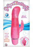 G Spot Butterfly Dual Vibe Waterproof Pink 6.2 Inch