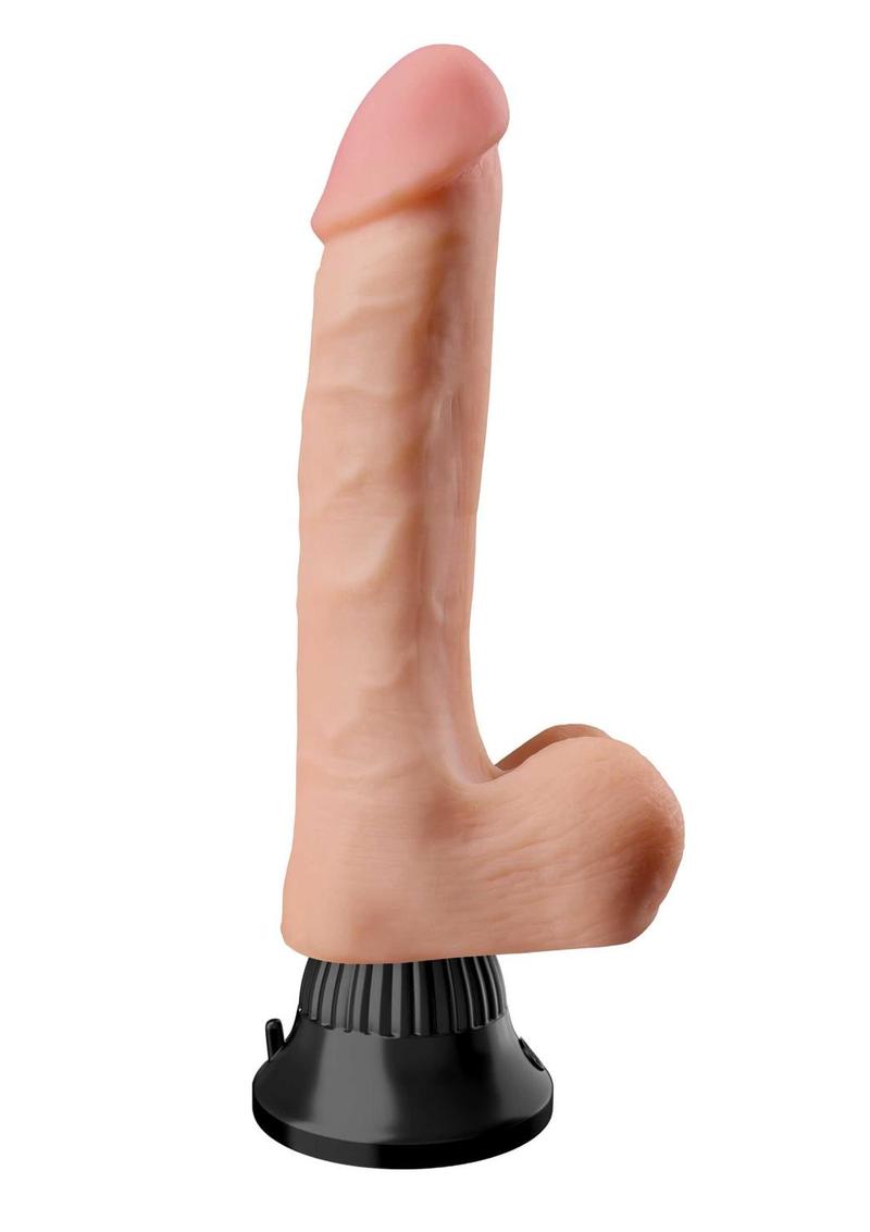 Real Feel Deluxe No 1 Wallbanger Vibrating Dildo Waterproof Flesh 6.5 Inch