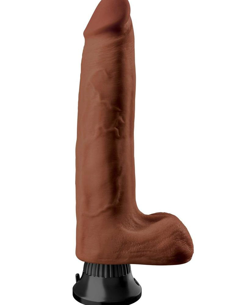 Consolador vibrador Wallbanger Real Feel Deluxe No 10, resistente al agua, color marrón, 10 pulgadas