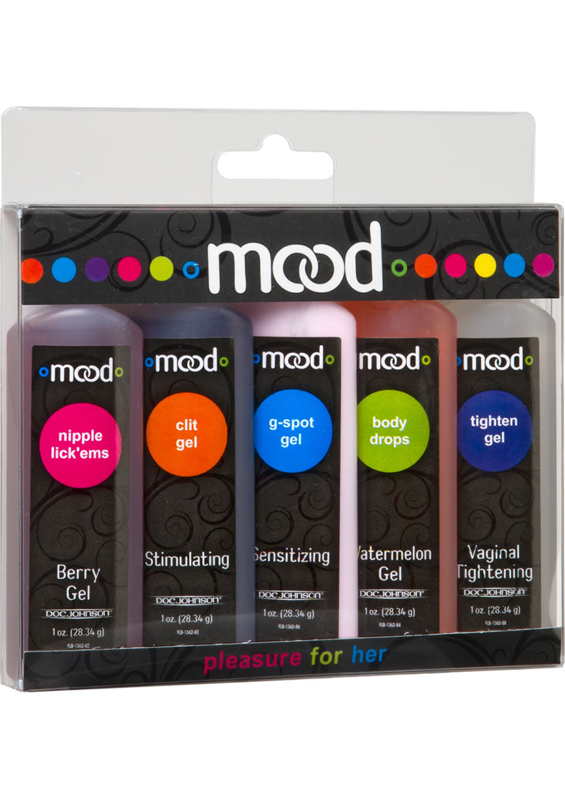 Geles para mejorar el estado de ánimo Mood Pleasure For Her, surtido de geles, 1 onza, 5 unidades por paquete