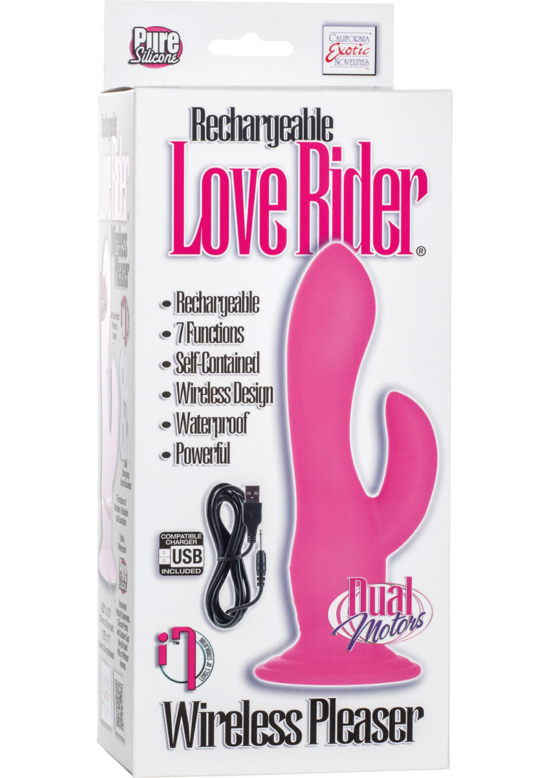 Rechargeable Love Rider Wireless Pleaser Pink