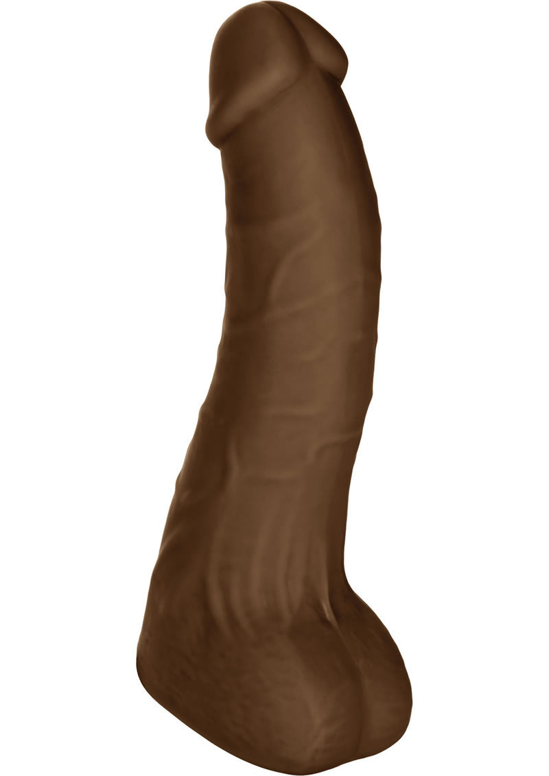 Silicone Basics Long John Silicone Dong Brown 6 Inch