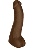 Silicone Basics Long John Silicone Dong Brown 6 Inch