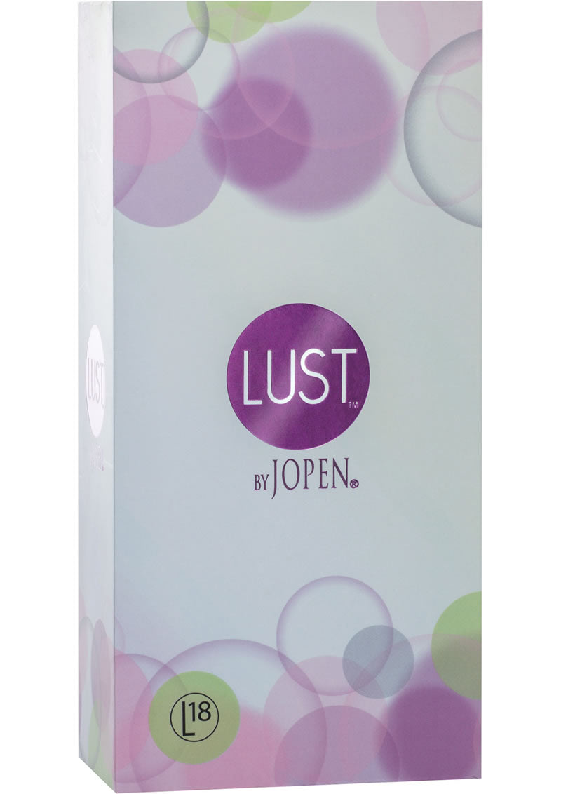 Vibrador dual de silicona Lust L18 resistente al agua morado de 7,75 pulgadas