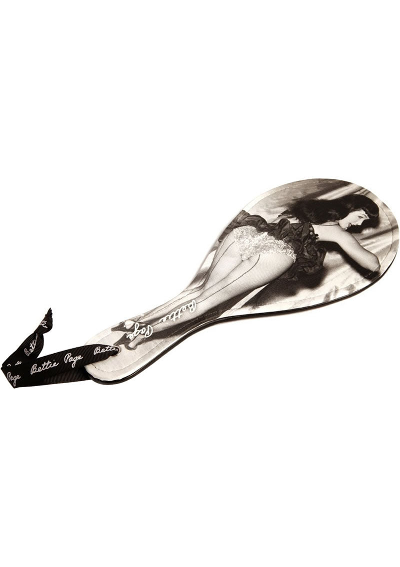 Bettie Page Picture This Spanking Bat Black