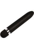 Bettie Page Vibro-A-Go-Go - Vibrador clásico de silicona negro de 8 pulgadas