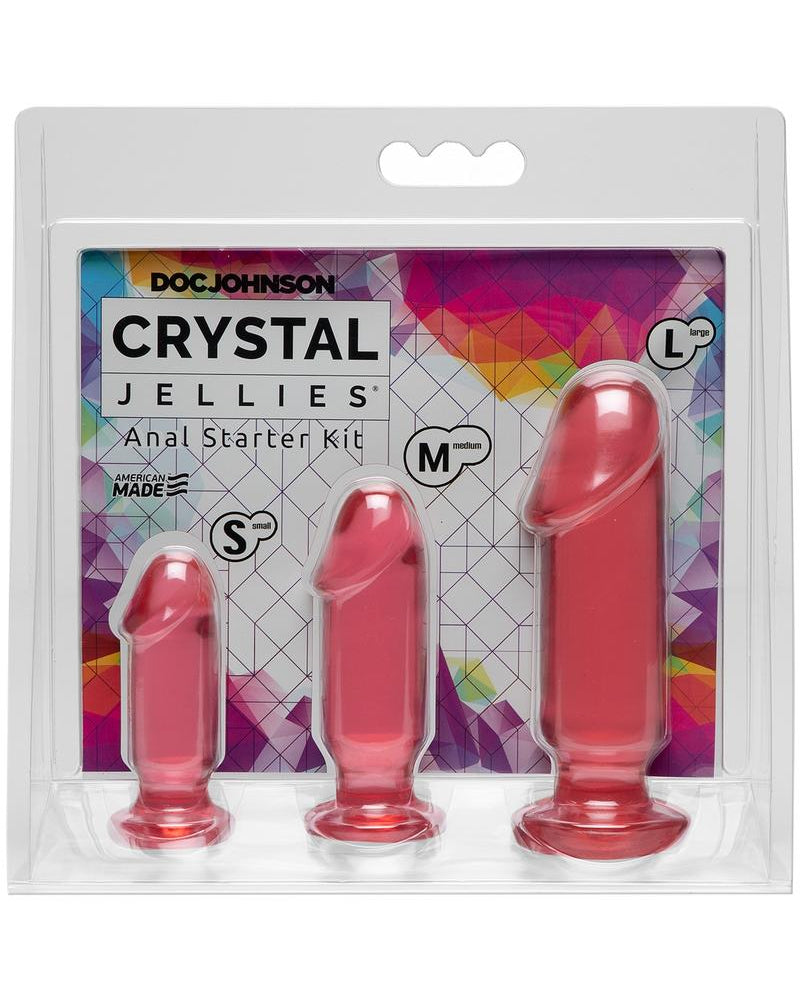 Kit de inicio anal Crystal Jellies rosa