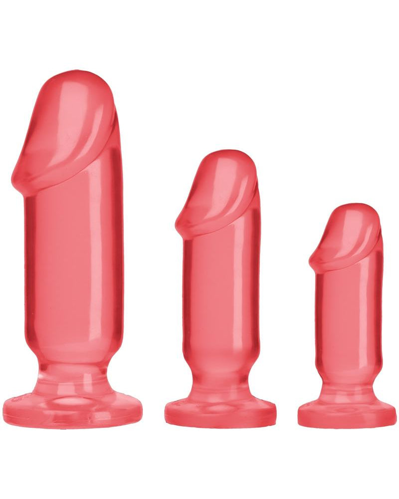 Kit de inicio anal Crystal Jellies rosa