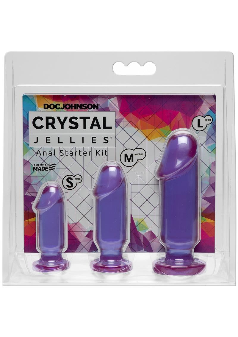 Kit de inicio anal Crystal Jellies morado