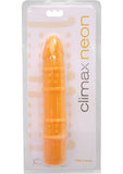 Climax Neon Vibrator Waterproof OMG Orange 6.5 Inch