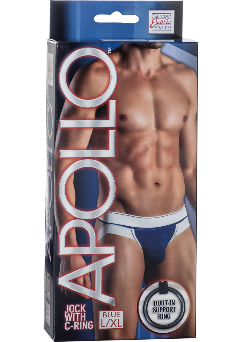 Apollo Jock With C-Ring Blue Large/Xtra Large