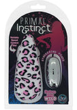 Bala con control remoto con cable Primal Instinct con estampado de leopardo en color rosa