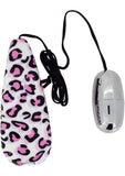 Bala con control remoto con cable Primal Instinct con estampado de leopardo en color rosa