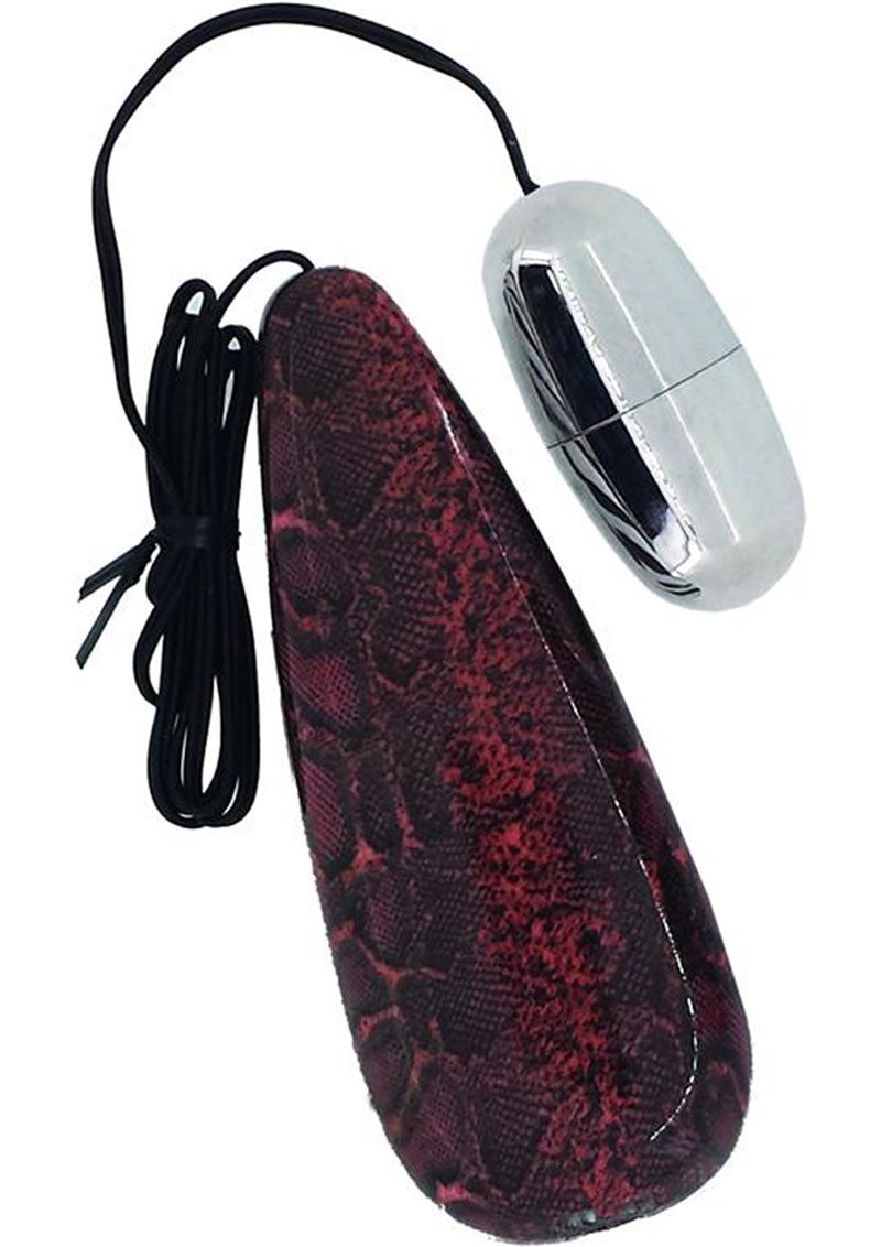 Primal Instinct Wired Remote Control Bullet Snake Print Red