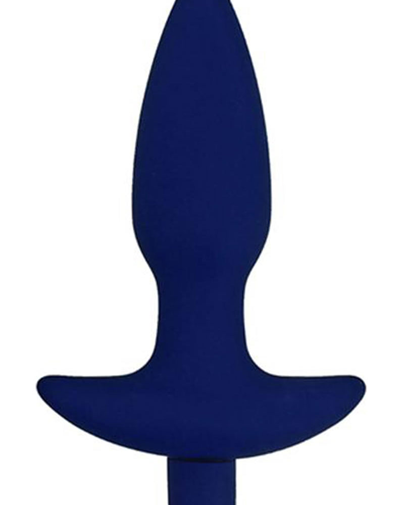 Corked 02 Silicone Anal Plug Waterproof Blue Medium