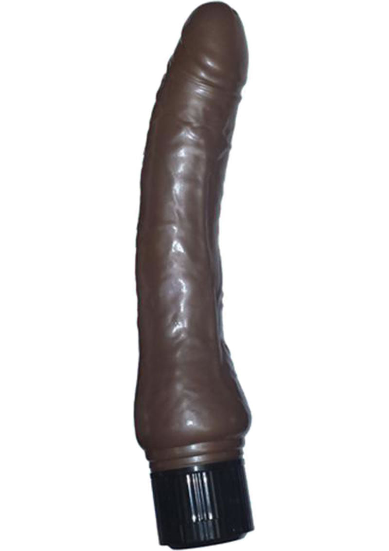 Pearl Sheens Multi Speed Vibrator Waterproof Brown 8.5 Inch