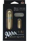 Ahh Vibe - Bullet Of Love VIbrator - Gold/Lav/Pink/Red/Silver/Teal/White