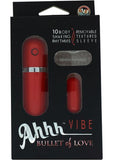 Ahh Vibe - Bullet Of Love Vibrator - Red