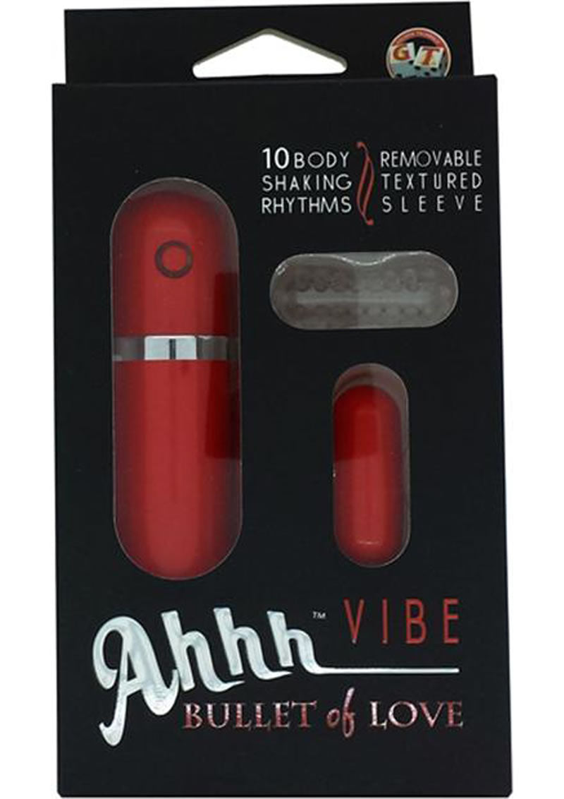 Ahh Vibe - Vibrador Bullet Of Love - Oro/Lavanda/Rosa/Rojo/Plata/Verde azulado/Blanco