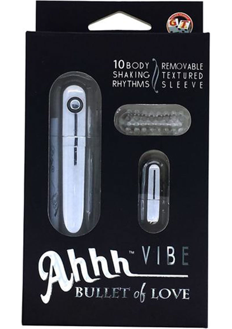Ahh Vibe - Vibrador Bullet Of Love - Oro/Lavanda/Rosa/Rojo/Plata/Verde azulado/Blanco
