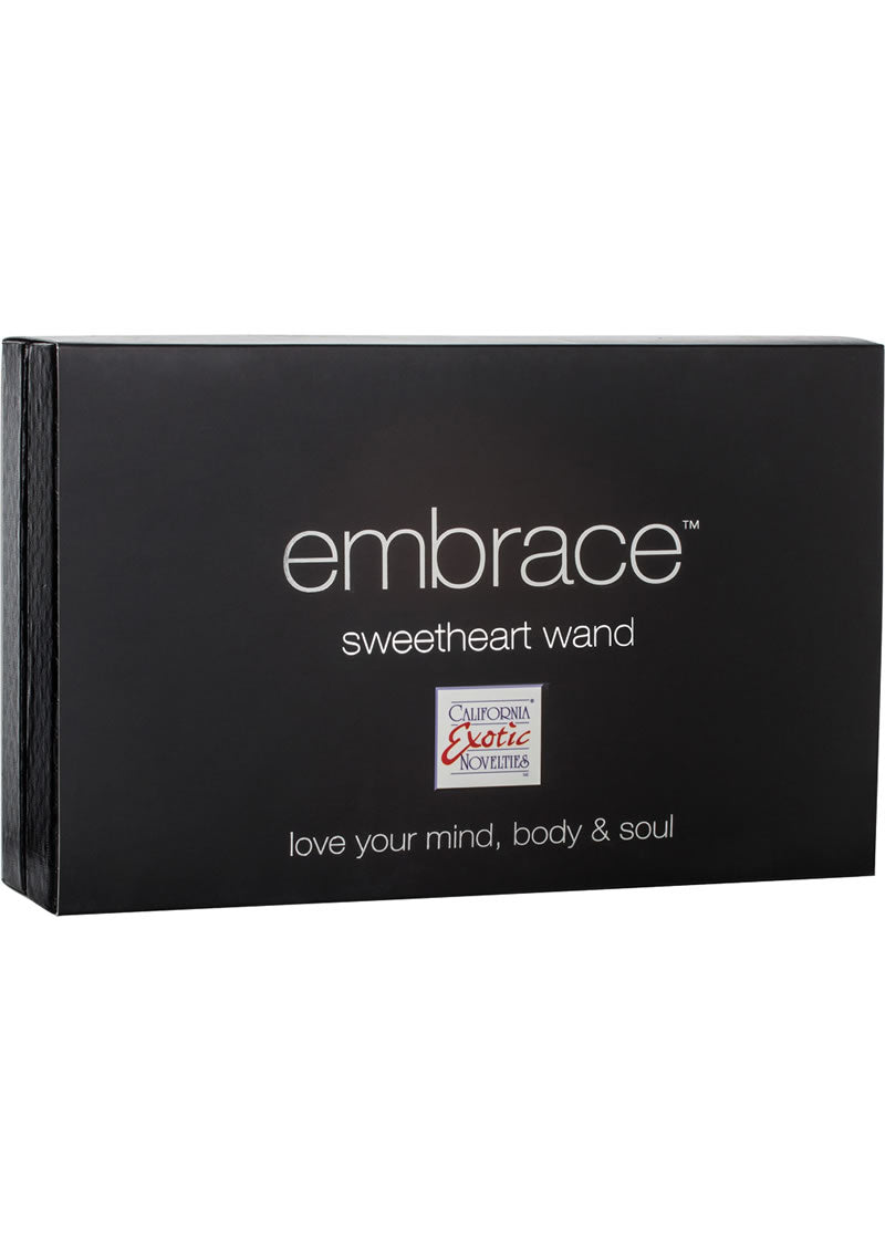 Embrace Sweetheart Varita vibradora triple de silicona, resistente al agua, color rosa
