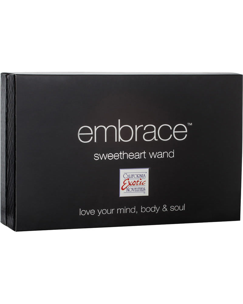 Embrace Sweetheart Varita vibradora triple de silicona, resistente al agua, color gris