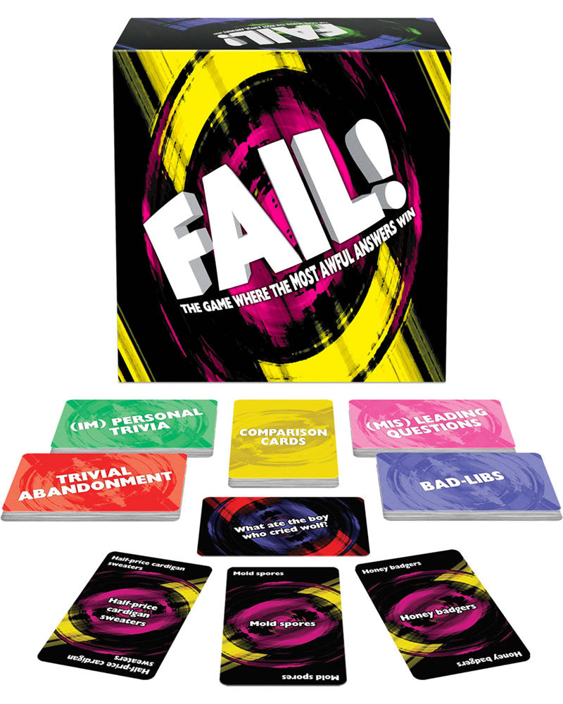 Juego de cartas de fracaso