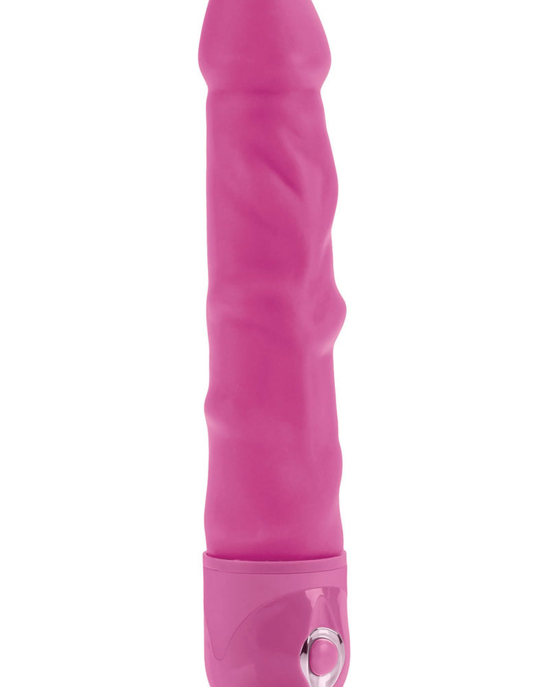 Vibrador realista Bendie Power Stud Rod, color rosa, resistente al agua, 7 pulgadas