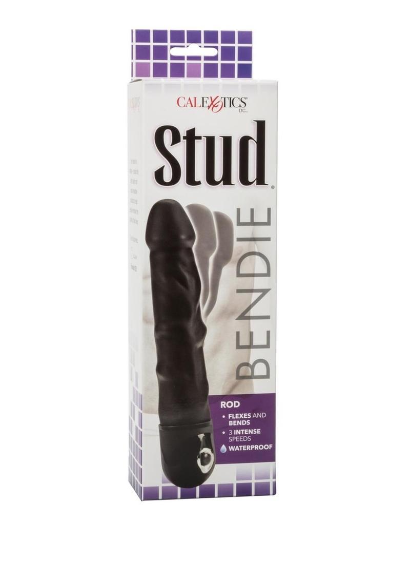 Bendie Power Stud Rod Realistic Vibrator Black Waterproof 7 Inch