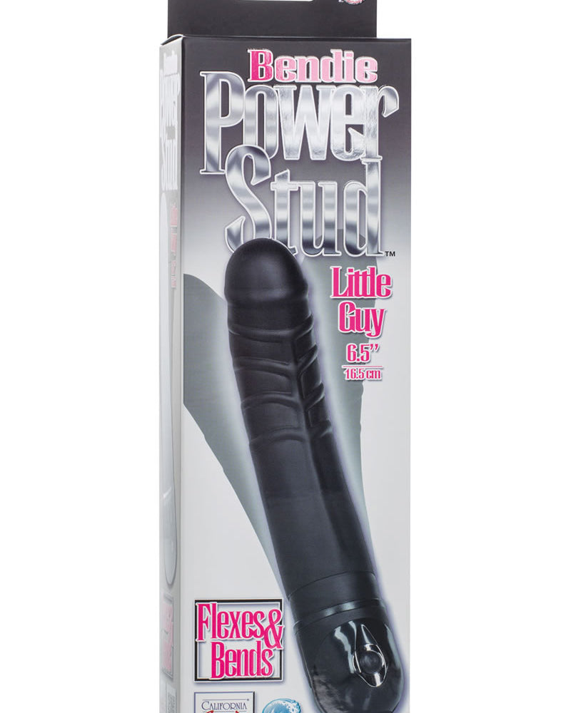 Bendie Power Stud Little Guy Dildo Waterproof Black 6.5 Inch