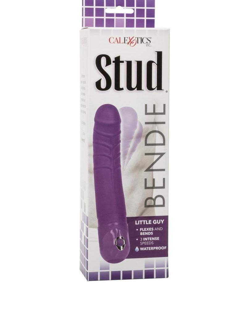 Bendie Power Stud Little Guy Dildo Waterproof Purple 6.5 Inch