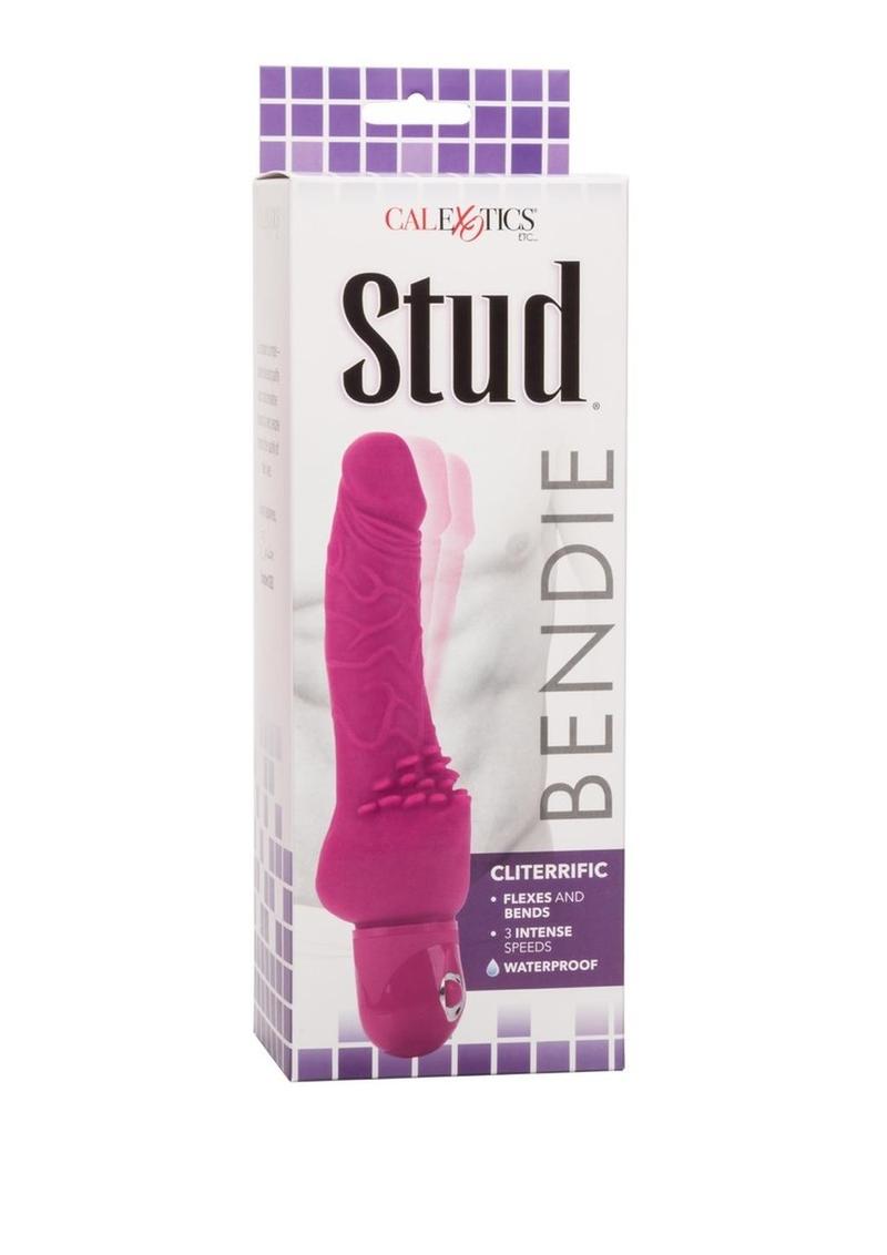 Bendie Power Stud Cliterrific Dildo Waterproof Pink 7.5 Inch