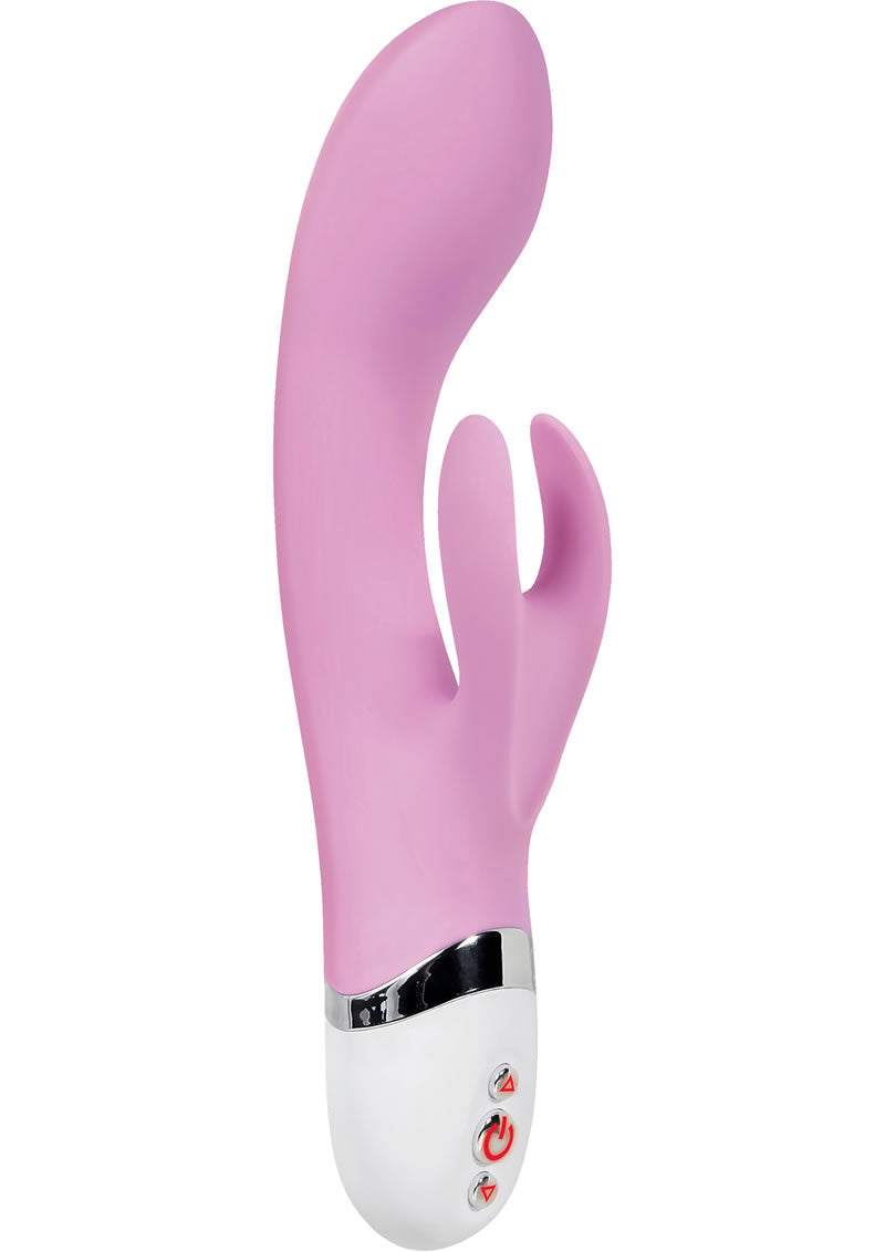 Devilish Rabbit Silicone Vibe Waterproof Pink