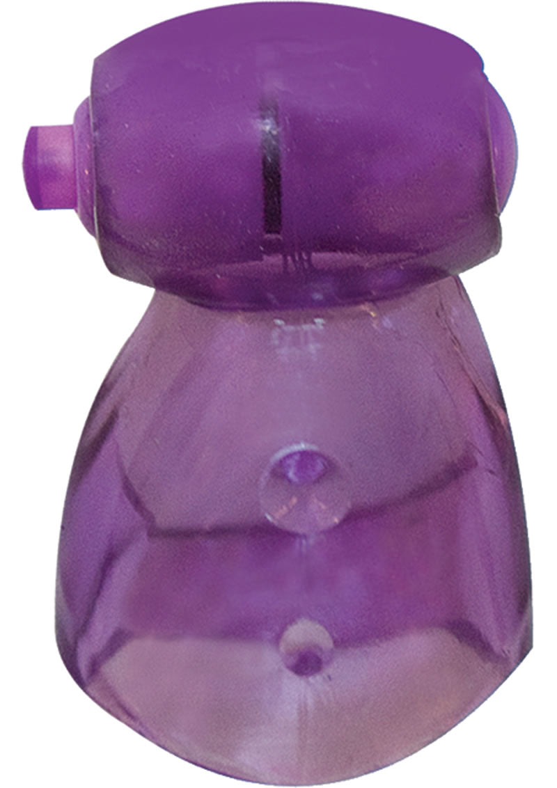 Estimulador de clítoris y testículos vibrador resistente al agua de color morado Macho Endurance