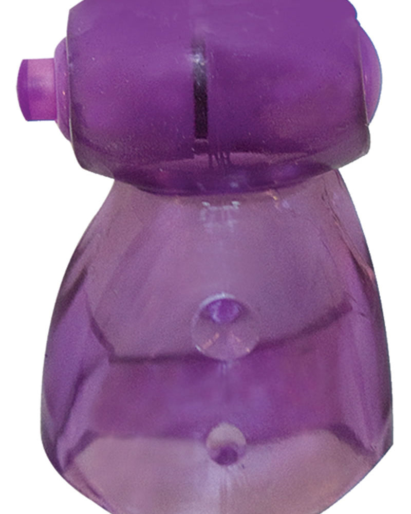 Estimulador de clítoris y testículos vibrador resistente al agua de color morado Macho Endurance