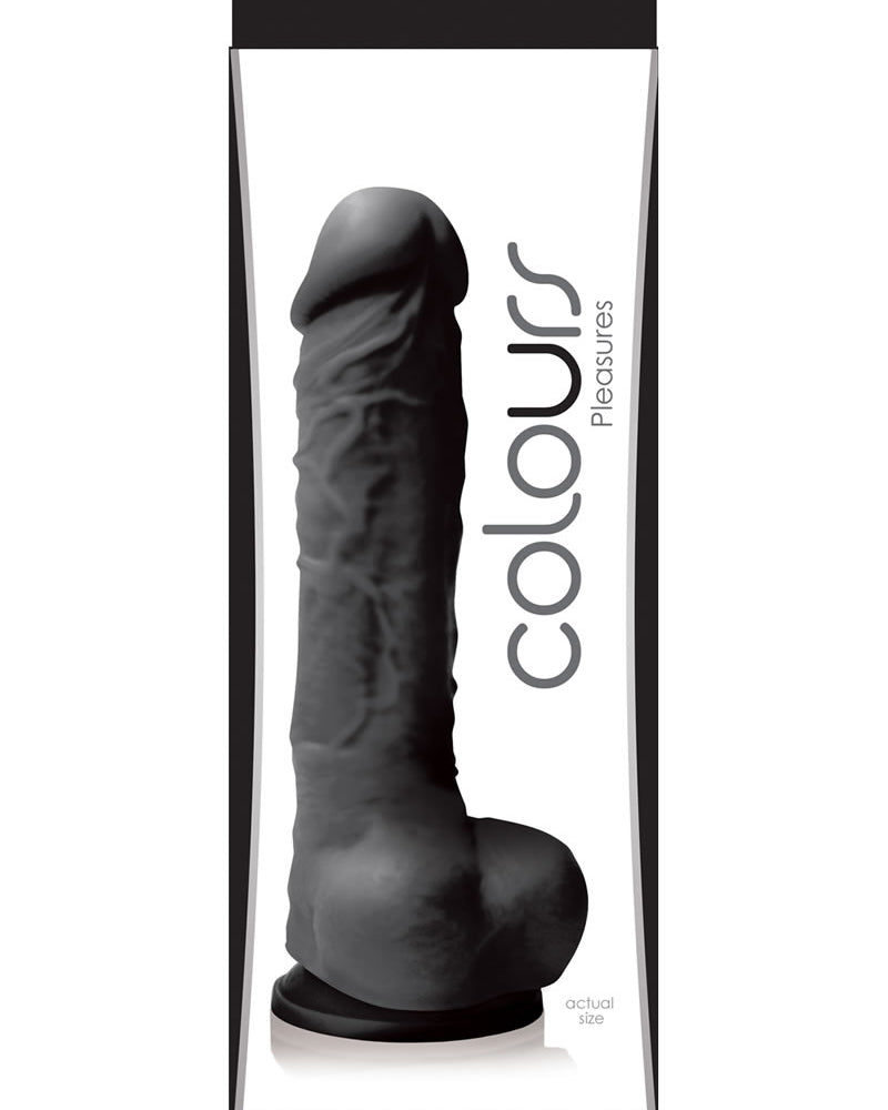 Colours Pleasures Silicone Dong Black 5 Inch