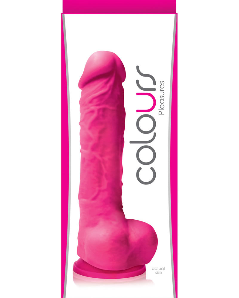 Colours Pleasures Silicone Dong Pink 5 Inch