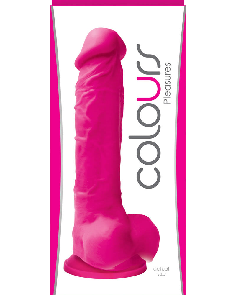 Colours Pleasures Silicone Dong 8 Inch Pink